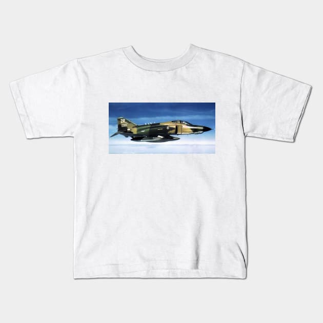 USAF RF-4C Recon Phantom Kids T-Shirt by acefox1